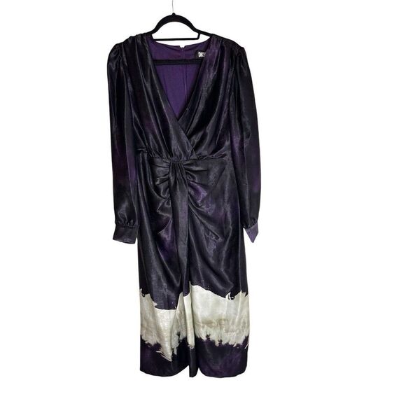 DKNY NWT Tie-Dye Print Maxi Dress Size Large NEW - Picture 2 of 6